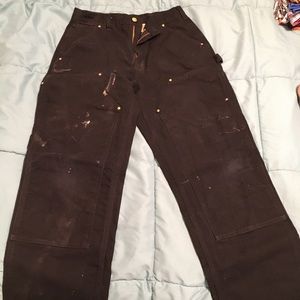 Black Double Front Carhartts